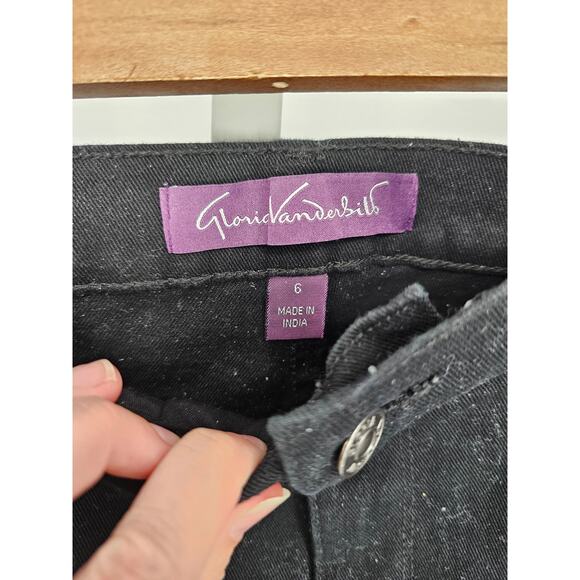 Vintage Gloria Vanderbilt Womens Sz 6 Amanda Fit High Waist Jeans Black - Picture 2 of 4